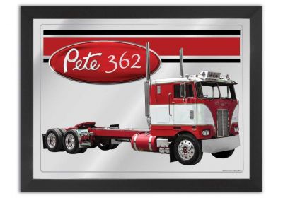 Bar Mirror Peterbilt 362 Red Long Chassis