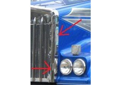Side Grill Panel To Suit Kenworth T404 SAR Left Hand Side