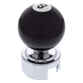 Number 8 Pool Ball Gearshift Knob With Glitter For 13/15/18 Speed Eaton Style Shifters