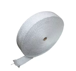 2 inch wide WHITE FIBRE GLASS HEAT TAPE - 30m