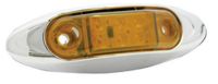 09 160101044 Trux Tled Inf2a Small Infinity 6 Diode Led Amber Lens Marker Clearance Light Assembly L