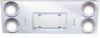 13905 Stainless Steel Rear Tag Plate 4 Hole Truckers Toy Store