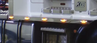 Under Cab Trim To Suit Kenworth  K104/K104B/K108 Clear/Amber LED