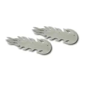 Stainless Steel Badge Backing Flames To Suit Kenworth