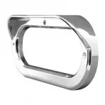 Bezel (Oval Chrome Plastic) With Visor