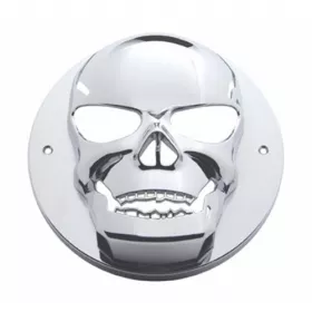 Chrome Plastic Skull Light Cover For 4