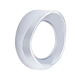 Chrome Plastic Small Gauge Cover With Visor