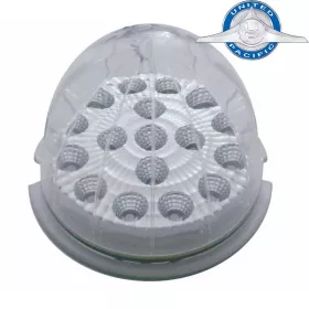 17 Led Watermelon Reflector Cab Light - Amber Led/Clear Lens
