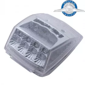 17 Led Reflector Square Cab Light - Amber Led/Clear Lens Insert Replacement.