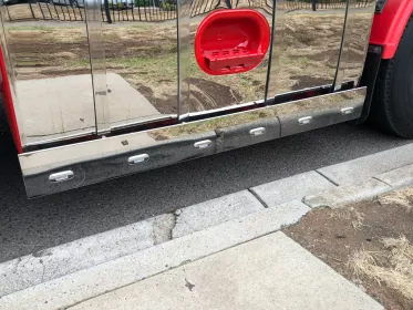 Stainless Tank Skirt Square 1660 Endcap 6 Led Amb/Clr