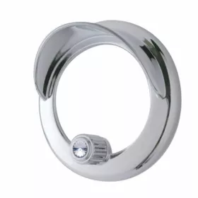 Clock Bezel with Visor for Freightliner Century/Coronado/
Columbia - Clear Crystal