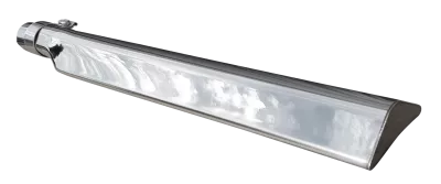 Cricket Bat Style, Post Mount Bracket-28Inch Oal, 2.8Mm- Welded & Polished