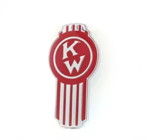 Kw Old Timer Style Emblem Chrome/Dark Red (450)