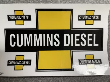Decal Cummins Diesel Pk ( 1X Large, 4 X Small )
