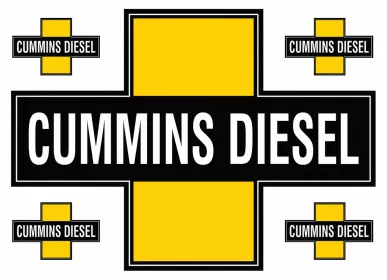 Decal Cummins Diesel Pk ( 1X Large, 4 X Small )