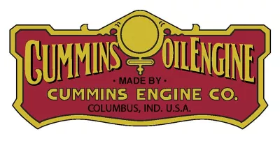Decal Cummins Oil Engine Large