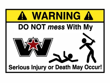 Decal Warning ( Western Star )