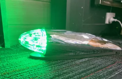 Led Multi-Volt Torpedo Roof Light Clear/Amber/Green
