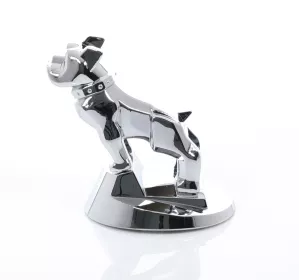 Hood Ornament Bull Dog Chrome