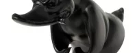Hood Ornament Duck Black