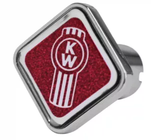 Kenworth Logo Square Knob Metallic Red 481