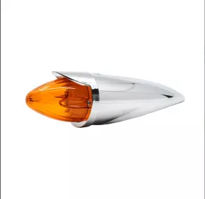 Lucidity LED Amber Cab Marker Lamp With Chrome Visor