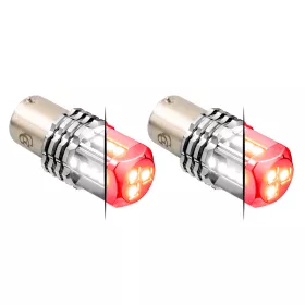 #1157 Dual Colour Red/White 15 LED Tower Bulb, 12V, Pair/Pack