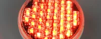 LED Multi Volt 4 Inch Round Clear/Red Indicator