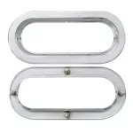 Flange Oval S/S (With Mount Studs)