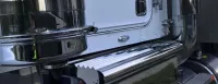 Stainless Steel Battery Box Cover To Suit Kenworth T950 Day Cab  Round Tank