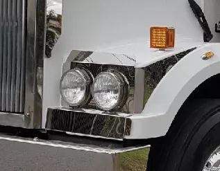 Stainless Steel Headlight Backing Long To Suit Western Star 4800 long Pre 2007 Top Indicator