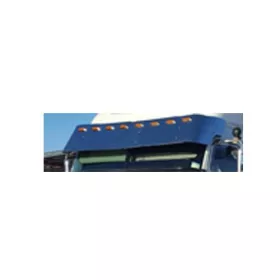 Stainless Steel Sun Visor 17 Inch To Suit  Freightliner Century, Coronado, Columbia 3 Side Mount