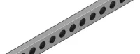 Stainless Steel Underslung Lightbar-13 X4" Round Holes