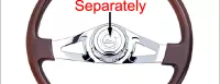 Steering Wheel 2 Spoke Straight Chrome