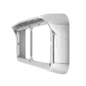 Cr. Plastic Dual Headlight Bezel W/Visor For Pete,Kw,Flt