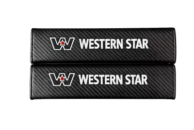 Seat Belt Cover, Carbon Fibre W/Western Star Logo