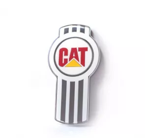 Kw/Caterpillar Logo Emblem Chr/White 108/Darkred-450/Yellow