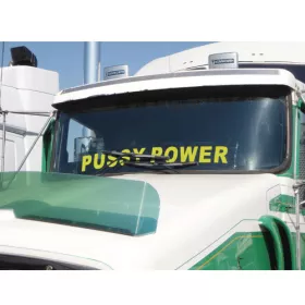 Decal Black/Yellow Pussy Power