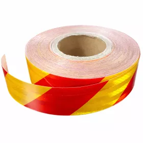 Reflective Tape Red/Yellow (Sold By The Metre) 50mm Wide
